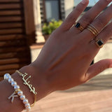 Bracelet prénom personnalisé Nour